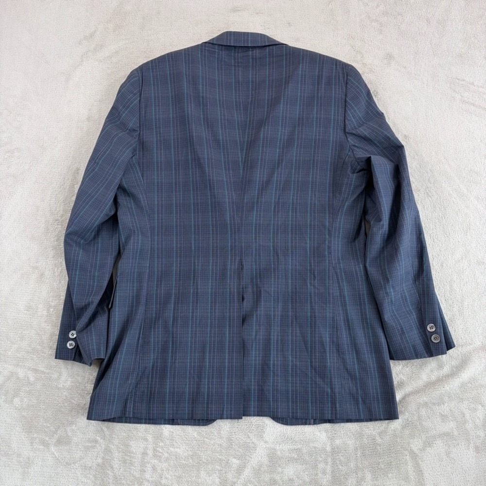 Vintage Brooks Brothers Blazer‎ Sport Coat in Blue Plaid Men 42R Made in USA - Picture 7 of 11